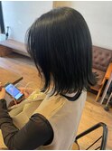 外はねボブ×ブルーブラック