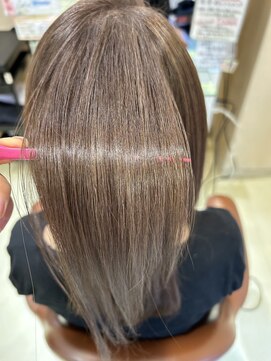 アズール 草加(azule) 髪質改善カラー アッシュブラウン ツヤ髪スタイル