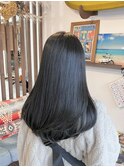 透明感暗髪グレージュ..~**.