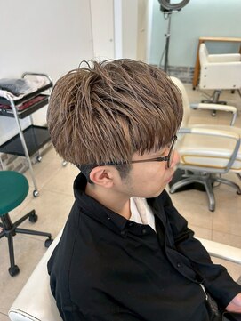 ヘアーアンドエステ ハラダ 滝ノ水店(Hair&Esthe Harada) メンズ/ブリーチカラー/マロンアッシュ/メンズショート