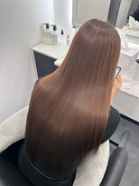 ピリオド 松阪(Period.) ロングヘアーミルクティベージュ髪質改善 松阪美容室