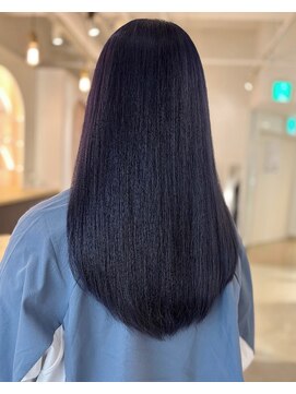 スティル ヘアアンドアイラッシュ(STILL hair&eyelash) 【西塔】ブリーチ１回でネイビーブルー！！