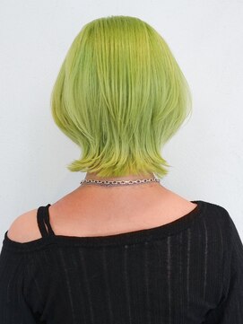 アルバム 渋谷パルコ(ALBUM) 前髪カットブリーチウルフレイヤーショートボブ_ba559661