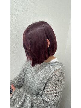ヘアー ワークス ボナ 前橋店(HAIR WORKS bona.) シンプルなのに垢抜ける、大人女性のためのツヤ感ボブ