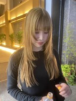 ラピス 福岡天神店(Lapis)&nbsp;ブリーチカラー+顔周りレイヤー