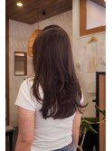 毛流れたっぷりレイヤーカット＊顔周りレイヤー＊透明感カラー