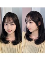 ティア(Tia.)&nbsp;顔まわりカット/表参道/渋谷/髪質改善/縮毛矯正/前髪縮毛矯正