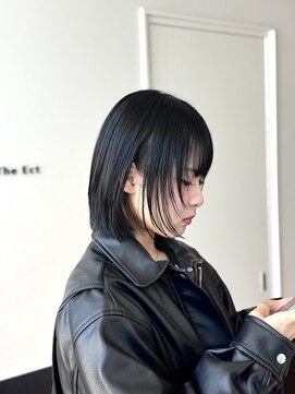 ワン バイ ジエクト(One by The Ect) 【レイヤーボブ】ブルーブラック・インナーカラー