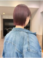ロシェ 横浜店(loche)&nbsp;似合わせカット×ワインレッド×ショートボブ横浜