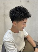 スパイキーショート ツイストスパイラルパーマ メンズパーマ