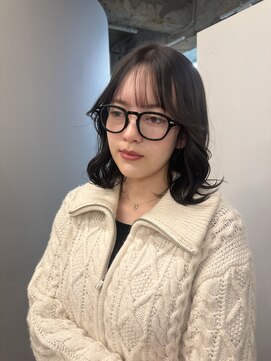 カノエ(canoe) グレージュカラー顔周りレイヤー20代~50代【西新大濠荒戸】