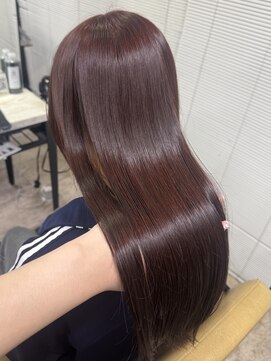 ヴィヒタ 川越 本川越(VIHTA.) ブリーチなしダブルカラーボルドーワインレッドカラー川越本川越