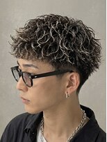 メンズフィール 東梅田店(MENS FEEL)&nbsp;ルーズパーマ/アクティブショート/ホワイトメッシュ/大阪梅田