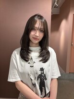ニカ(NICA) オリーブグレージュ×レイヤーカット :北村