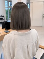エトワ(ETOWA)&nbsp;透明感グレージュ/ショートボブストレート
