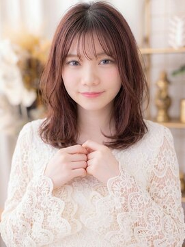 カバーヘア ブリス 志木南口駅前店(COVER HAIR bliss) ブリーチなしピンクブラウンゆるふわミディアムレイヤー20代c8