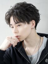 エイド 本店(aid)&nbsp;無造作アップバングショートソフトツイストフェザーパーマ