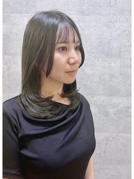 コワフュールトーリ フジグラン店(COIFFURE TORI) くびれミディアム×オリーブグレージュ