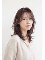 ベルス(bellus)&nbsp;顔まわりレイヤー×ラベンダーブラウン