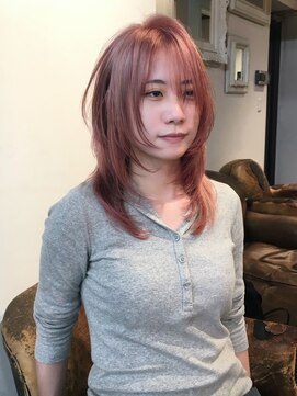 ブロック ジャポン(bloc japon) ミディアムレイヤー ピンクベージュ