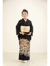 9:30～早朝料金込み♪持込みの留袖着付＋ヘアセット　￥27,170