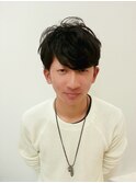 オトナ黒髪マッシュ~レッドカラーオン