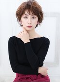 ☆シースルーバングの華やかショートスタイル☆
