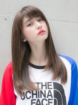 ルティア(Lutia) さらつやストレート アッシュカラー 流しバング☆