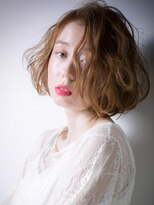 カバーヘアアンドスパ ブリス 浦和(COVER HAIR&SPA bliss)&nbsp;*bliss浦和*アシンメトリー無造作カールの外国人風大人ボブx