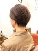 ふっくらショート♪大人可愛いベージュフォーマルスタイル