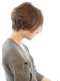30代40代に人気シルエットが綺麗に見えるショートボブ