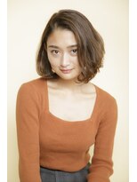 アフロディーテ ギンザ 秋葉原店(APHRODITE GINZA)&nbsp;グレージュカラー/シルキーベージュ/斜めバング/秋葉原