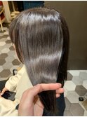 前髪/グレーベージュ/アッシュカラー/髪質改善/レイヤーカット