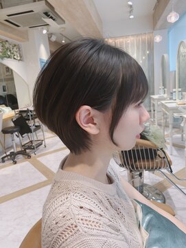 ロンド ストラーダ 心斎橋(Lond strada) 【津賀 涼】ショートグレージュカラーボブウルフココアベージュ