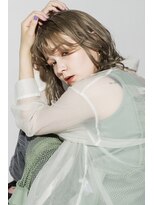 シュガー ヘアアンドネイル 仙台(SUGAR)&nbsp;ショートレイヤーボブカーキグレージュマッシュウルフハイライト