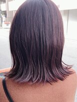 ルチカ(Luccica) 切りっぱなしボブ×パープルブラウン