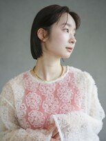 レイヤーボブ_グレーベージュレイヤーロング前髪パーマ_29602