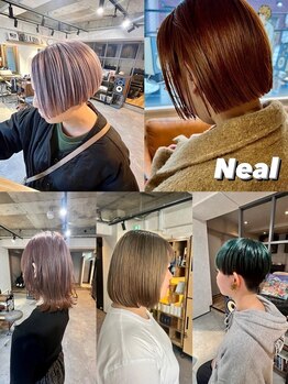 ニール(Neal)の写真/透明感*ツヤ感*柔らかさを表現するケアカラー♪[ケアブリーチ/髪質改善トリートメント/ヘッドスパ/MEN'S]