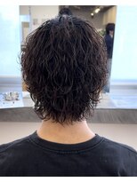 ビカム 名駅(become)&nbsp;メンズ　波巻きウルフ　スパイラルパーマ　ミディアム