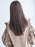 NEW！！【CUT+質感再整カラー＋新成分配合6stepトリートメント】￥16300