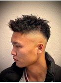 フェードカットパーマ