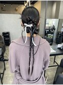 ヘアセット カチモリ 韓国風 #浜松駅 #カラー #ブリーチ