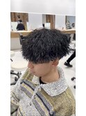 波巻きパーマ