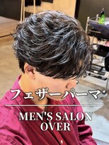 オーバー 町田店(OVER)&nbsp;フェザーパーマ【町田/メンズ/パーマ/眉毛/ブリーチ】
