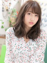 カバーヘア ブリス 川口(COVER HAIR bliss)&nbsp;斜めバングアースカラー波巻きくびレイヤーc6川口20代30代40代