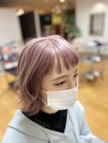 シアーグラム(sheer glam) バイオレットピンクのレイヤーボブ