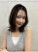 くびれ アプリコットオレンジ 夏のヘアアレンジハイライトカラー
