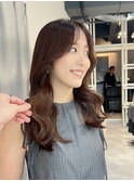 くびれヘア　顔まわりレイヤー　TOMOKI