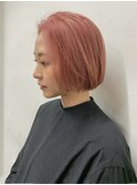 ピンクボブスタイル