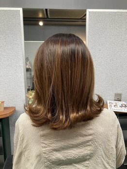 クラウン(CROWN)の写真/【本通並木/実力派女性Stylistのマンツーマンsalon】なめらかな指通りと柔らかな髪質を叶えます。